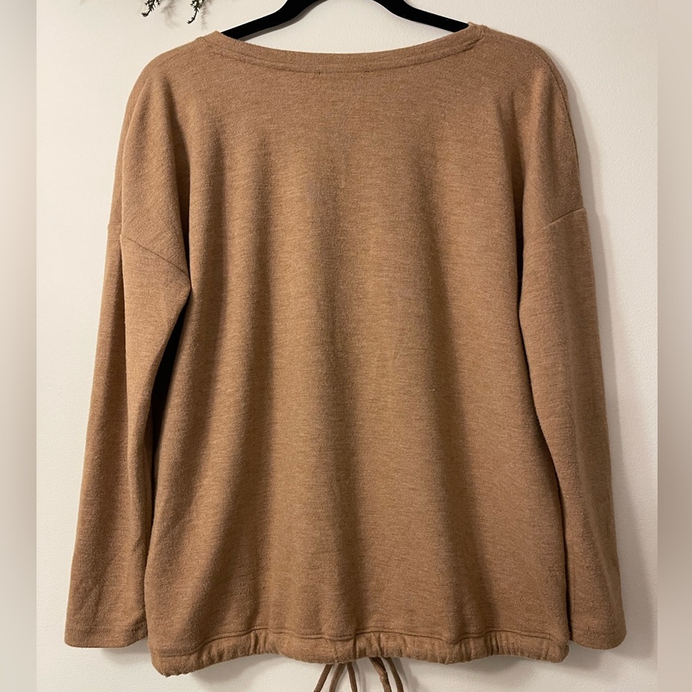 Haven Well Within Brushed Jersey Tie Front Pullover - Picture 2 of 4